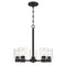 Westinghouse Chandelier 60W 5Lght Sylvestre, Matte Black Clear Glass 6115300 - alternate 1